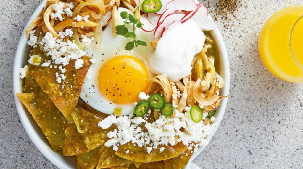 Gastronomía mexicana: chilaquiles.
